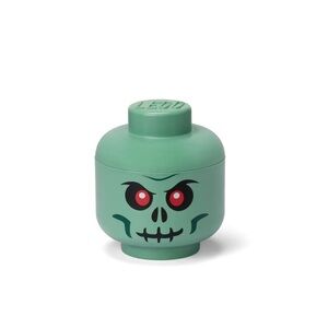 Lego Small Skeleton Storage Head, Green, item #5007888 - NWT